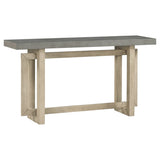 U_STYLE Contemporary Console Table with Wood Top, Extra Long Entryway Table for Entryway, Hallway, N711P230809E