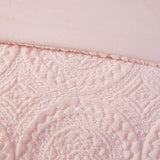 King/Cal King Embroidered Medallion Faux Fur Ultra Plush Comforter Mini Set B03597038