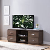 ZUN Home Entertainment Console, 60" TV Stand with 4 Drawers, 2 Shelves- Walnut Oak B107131000