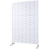 Outdoor & Indoor Privacy Metal Privacy 76" H48" W, Freestanding Decorative Privacy W465P193243