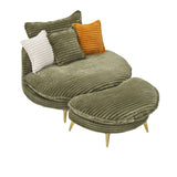 65.00 inches long, Corduroy Sofa Fabric, with three matching pillows and two spacious and W1658P212596