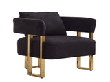 TS Modern decorative chair, living room side chair with gold metal legs, no wheels, suitable for 64040358