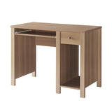 Student desk with hutch home office desk 39"W Compact desk Writing Desk Laptop Desk Dark Taupe Brown B107P269931