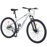 ZUN 29 Inch Wheels Single Speed Mountain Bike, for Men Women Boys and Girls, Front Suspension,Steel W1019P225363