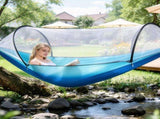 3-in-1 Camping Hammock with Automatic Pop-Up Mosquito Net, Lightweight 70D Nylon Portable Hammock 89048089