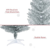 7 foot silver Christmas tree with bracket 78039552