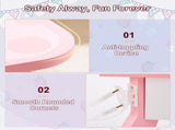 White MDF spray-painted 1-drawer 2-desktop storage box children's dressing table set with Apple 42044197