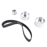 Billet Aluminum Belt Drive Pulley Kit SWP for Small Block Chevy SBC 283 305 327 350 383 400 Engine 15646087