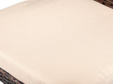 Set of 2 Patio Wicker Barstools, Outdoor Bar Height Chairs with Seat Cushions & Footrests for Patio 55928616