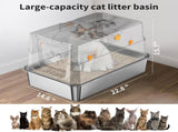 STAINLESS STEEL CAT LITTER BOX W1612P461506