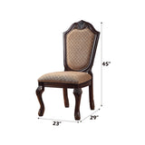 Chateau De Ville Fabric & Espresso Finish Side Chair B2726P303771