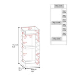 ZUN FM FURNITURE Lamer Corner Bar Cabinet with Wine Rack and Open Shelf, Black B128P269884