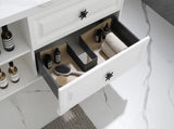 96" Wall Hung Bathroom Vanity Cabinet Fits Double Sinks, Cabinet Only W2287P265094