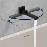 Male NPT Folding Bathtub Shower Faucet, Rain Shower Head System with Bath Tub Faucet Set and 01791778