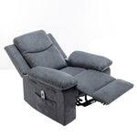 ZUN Power Recliner Chair with Adjustable Massage Function, Velvet Electric Power Chair for Elderly with W1998120241