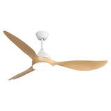 56 Inch Modern Ceiling Fans Dimmable LED Light Quiet DC Reversible Motor for Indoor & Outdoor W882P221540