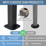 Outdoor Grill Gazebo 8 x 5FT, Hardtop BBQ Gazebo with UV-Resistant Polycarbonate Roof & Storage W765P269609