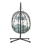 ZUN Egg Chair Stand Indoor Outdoor Swing Chair Patio Wicker Hanging Egg Chair Hanging Basket Chair W1703P163950