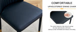A set of 4 dining black dining chair set, PU material high backrest seats and sturdy leg W1151P191427