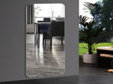 60"x 15" inch Full Body round corner mirror for Living Room Bedroom Cloakroom Wall with 68969273