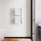 Brushed Nickel Heated Towel Rack for Bathroom,Wall Mounted with Intelligent Touch Screen Timer, T3177P305031
