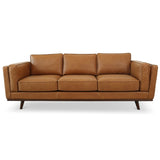 Chase Mid Century Modern Genuine Leather Sofa B183P301067