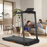 Walking Mat Treadmills Portable for Home & Office LED Display, 265 LB Capacity, Space-Saving Compact W215P296912