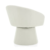 Modern 360&deg Swivel Accent Chair, Boucle Upholstered, Comfy Barrel Chair for Living Room, Bedroom & N765P292088W