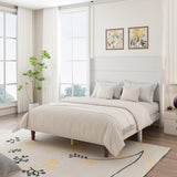 Stylish High Headboard Bed, 54 "High Headboard, High Quality, Comfortable High Back Design Ideal for W1716P222784