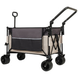 Multi-Functional Push-Pull Folding Wagon Cart with Rotating Handle & 360&deg All-Terrain Wheels W2932P289381