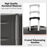 2 Piece Luggage Set with Bags Expanable Spinner Wheels ABS Lightweight Suitcase with TSA Lock N732P198744B