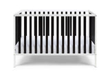 Deux Remi Island Crib White/Black 27900-WBK