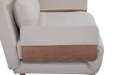 TRIO Modern Foldable Sofa Bed - Single-Seater with Breathable Linen Fabric, Converts in 10 Sec, W3391P325003