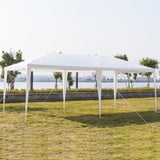 3*6m Non-Cloth PE Cloth Plastic Sprayed Iron Pipe Outdoor Party Tent White 08645783