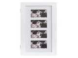 Simple PVC Wood Grain Coating Photo Storage Damp-proof Jewelry Mirror Cabinet White 43628308