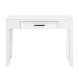 ZUN White Finish Writing Desk with Drawer Wooden Furniture 1pc B011P255285