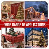 4FT Lighted Iridescent Snowman Christmas Decorations, Pre-lit Holiday Decor with 100 Warm White LED 15924623