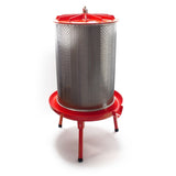 Hydraulic Fruit Wine Apple Press 10.7Gallon/40L -Stainless Steel for Wine Cider Making W46532332