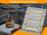 Steel Panel Truck, Heavy Duty Drywall Cart Lumber Cart Platform Truck Flat Cart, 2000lbs, 6" Swivel W1422P208626