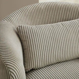 34.25 "Wide Upholstered Corduroy 360&deg Swivel Barrel Soft Accent Chair with Pillow, Circular Reading W3118P253971