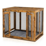 ZUN Furniture Dog Crate with Tray for Large Dogs, Indoor Aesthetic Puppy Kennel Pet House Dog Cage with 54164521