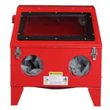 ZUN 40 Gallon Bench Top Air Sandblasting Cabinet Sandblaster Abrasive Blast Large Cabinet with Gun and 4 42974085