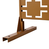 Outdoor & Indoor Privacy Metal Privacy 76" H48" W, Freestanding Decorative Privacy W465P193208