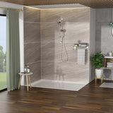 Multi Function Dual Shower Head - Shower System with 4.7" Rain Showerhead, 8-Function Hand Shower, W124362275