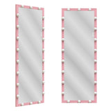 Hollywood Full Length Mirror with Lights Full Body Vanity Mirror with 3 Color Modes Wall Lighted W70881113