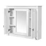 Bathroom Wall Cabinet with Mirror, Wall Mounted Medicine Cabinet with 4 Shelves, Mirrored Door Over 58103188