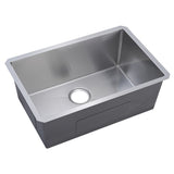 ZUN 32" L X 19" W Undermount Single Bowl 18 Gauge 304 Stainless Steel Kitchen Sink W1225P266036