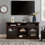 Contemporary TV Media Stand Modern Entertainment Console for TV Up to 65" with Open and Closed W1758108528
