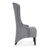 23.03" Wide High-Back Velvet Accent Chair, Comfy High Wingback Chair, Living Room Chair with Soft W68041792