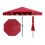 10 Feet Patio Umbrella with Crank Tilt Adjustment - Wine 98988045